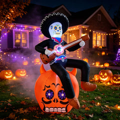 Inflatable Ghost with Guitar