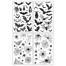 Halloween Tattoo Stickers (Bat & Spider-Web)
