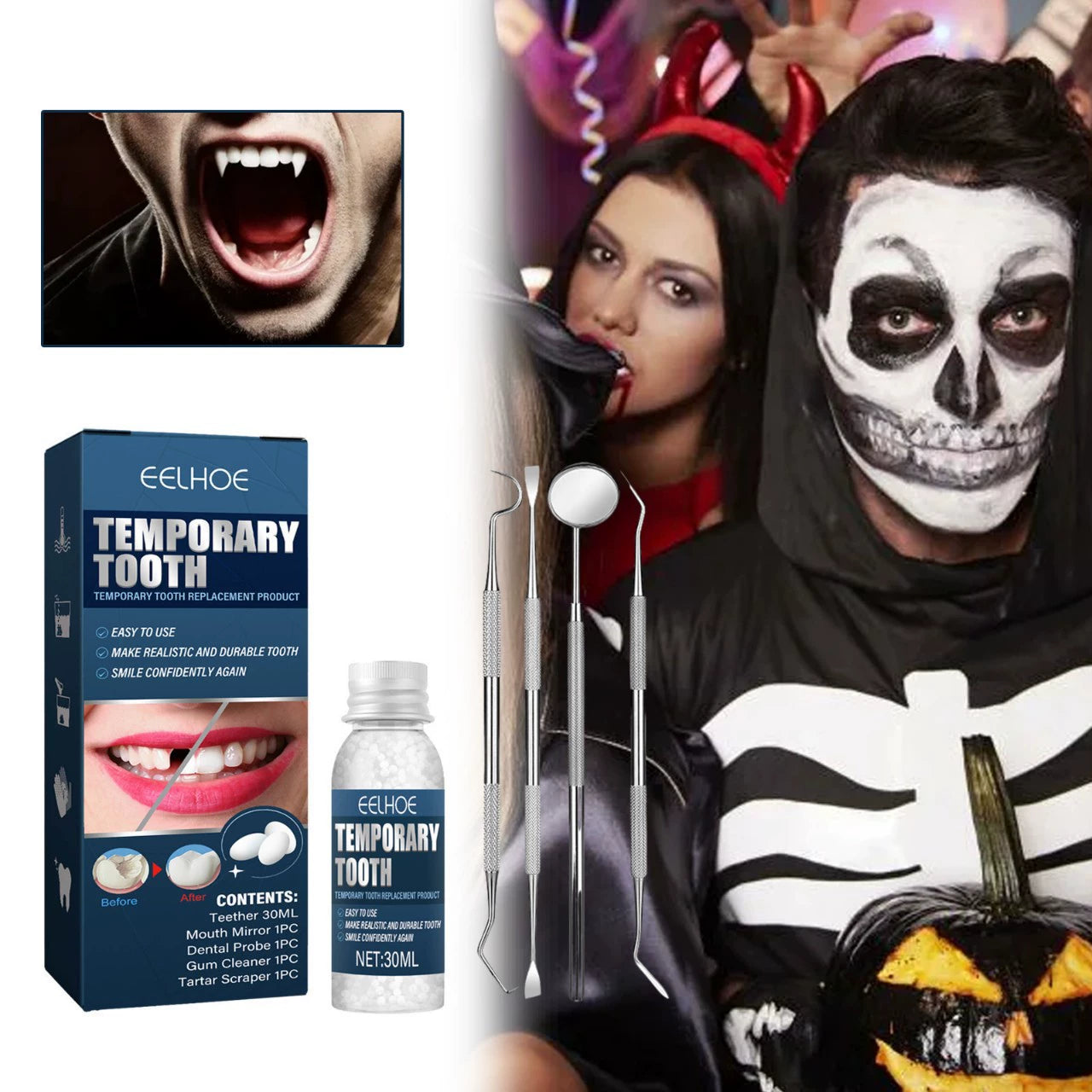 Halloween Cosplay Vampire Fangs