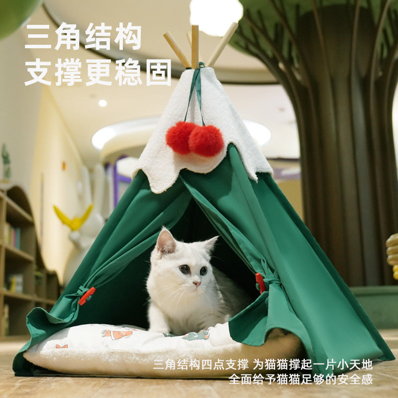 Christmas Tree Pet Bed