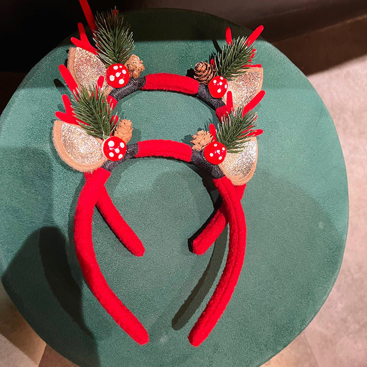 Reindeer Antler Pet Headband