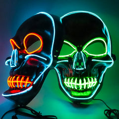 LED Light-Up Skull Mask