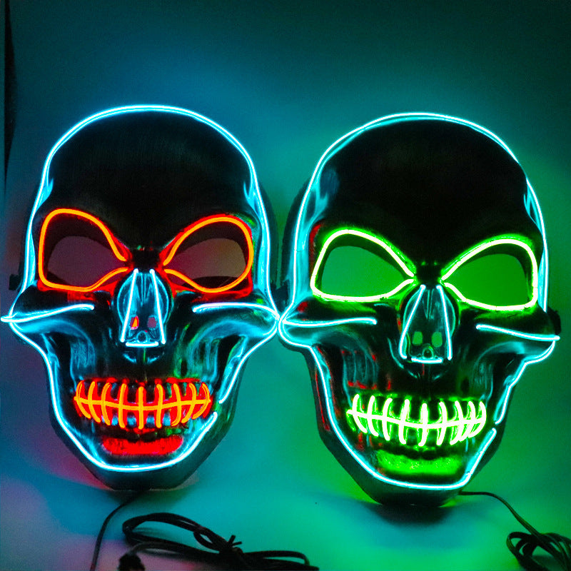 LED Light-Up Skull Mask