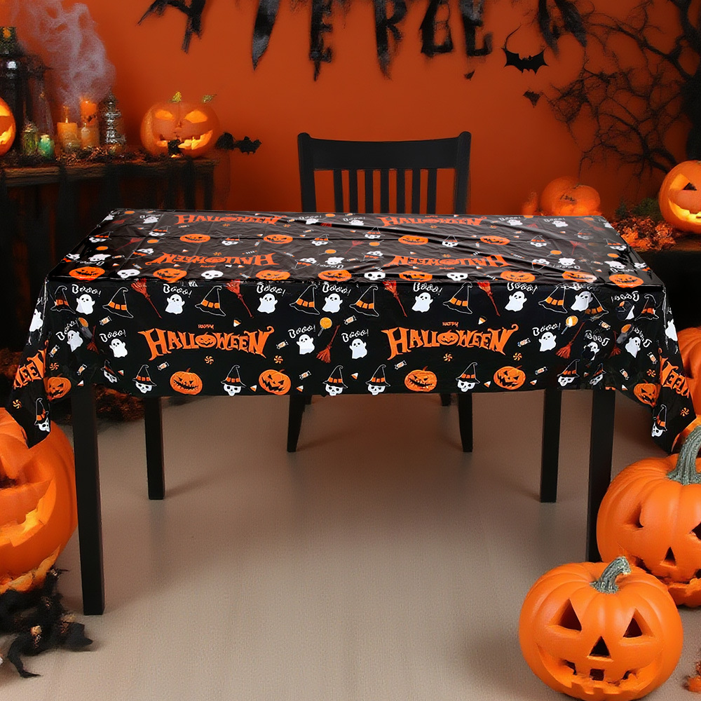 Halloween Disposable PE Table Cover
