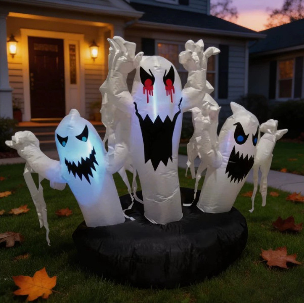 Halloween Scary Light-Up Inflatable Decor