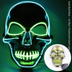 LED Light-Up Skull Mask